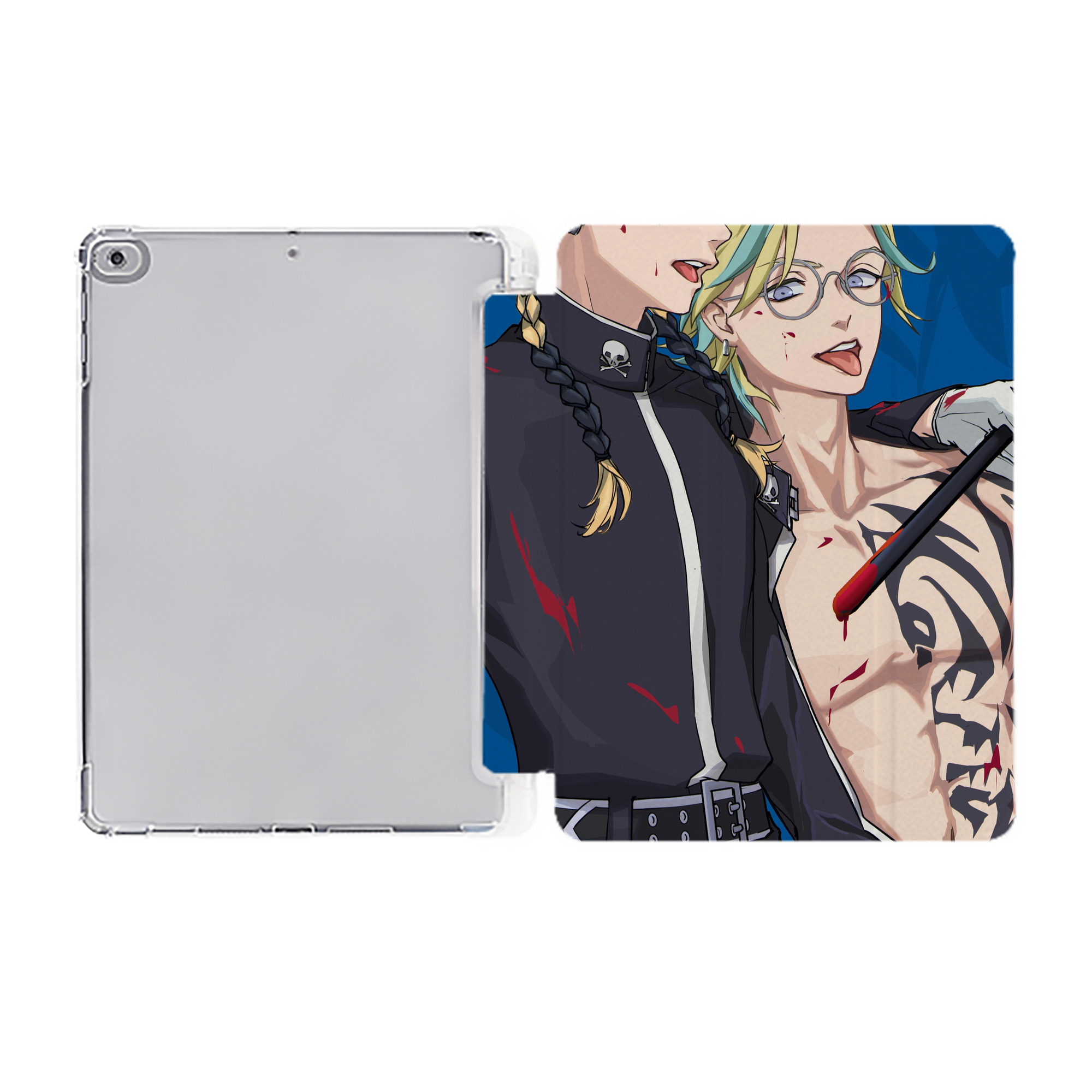 （画像用） 東京リベンジャーズ Tokyo Revengers IPad ケース ペン収納付き 三つ折りスタンド PUレザー×シリコン 対応機種9.5/10.5/10.9インチ
